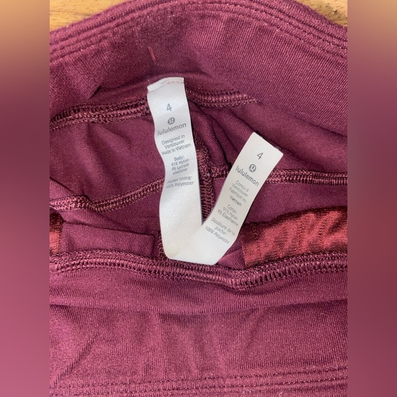 Lululemon Ready to Rulu *7/8 Length - 4 - Cassis (Burgundy) - Picture 7 of 7